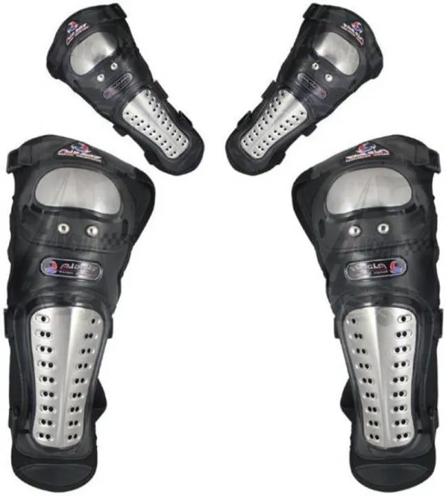 Pro%20Biker%20Alloy%20Steel%20Elbow%20Guard%20Knee%20Guard%20Shin%20Protector%20for%20Bikers%20Riders%20Bike%20Motorcycle%20(Black%20Set%20of%204)%20-%20Image%204