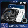 ARCTIC P12MAX 8cm/12cm/14cm Case Fan PWM 2800RPM Large Air Volume CPU Cooling Fan 12V 4Pin Low noise PC Computer Case Cooler.