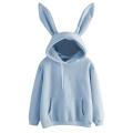 Women Cute Bunny Girl Hoodie Casual Long Sleeve Sweatshirt Pullover Rabbit Ears Plus Size Sweatershirt Harajuku Hoodies свитшот. 