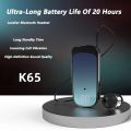 K65 Gradient Color Wireless Headphone Lavalier Business Call/Music 20H Vibration Reminder One-Click Photo Bluetooth 5.2 Headsets.