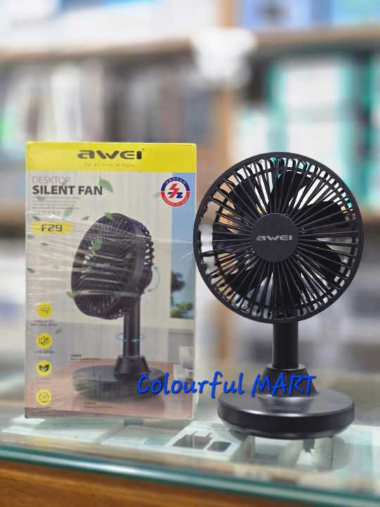 Awei%20F29%20Desktop%20Oscillating%20Rechargeable%20Fan%203600mah%20battery%20-%20Image%203