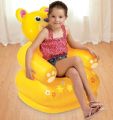 Inflatable Teddy Bear Chair - Yellow Highly Vital - Cartoon Creative Inflatable Air Sofa Kids Chair-Household Toddlers Children - Toys & Games - Modern and Trendy. 