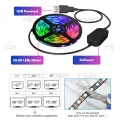 Dream Color RGBIC LED Strips Computer Monitor Back Light Bar USB 5V Screen Color Sync Smart Software Control Ambient Decor Lamp. 