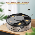 Safety Trap USB Rechargeable Automatic Insect Trap Home Kitchen Fly Trap Black.