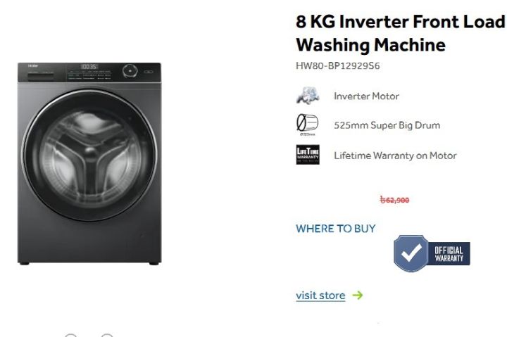 Haier%208%20KG%20Front%20Loading%20Washing%20Machine%20(HW80-BP12929S6)%20Free%20Installation%20-%20Image%205