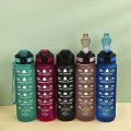 Large Capacity Gradient Space Cup Outdoor Sports Water Bottle SK TRITAN Spring Cap Straw Water Cup Gradient Water Bottle. 