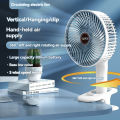 New multifunctional clamp fan desktop wide-angle hair dryer wall mounted fan, three speed high wind handheld portable fan.