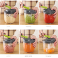 Hand Chopper, Manual Food Chopper, Hand Crank Onion Spinner, Food Chopper with Container, Rotary Onion Chopper.