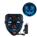 Cosplay Halloween Purge Mask Glowing Neon Led Mask Masque Masquerade Party Masks Flashing In The Dark Costume Accessories. 