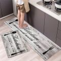 Kitchen Carpet Tableware Pattern Kitchen Runner Rug Non-slip Dirt-resistant Floor Mat Rectangle Washable Doormat Entrance.