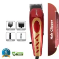Kemei KM-5 Professional Barber Hair Clippers For Hair Salon Equipment - Red. 