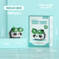 Compatible with LEGO tiny bricks, mini national treasures, giant panda model ornaments, children's puzzle building toys. 