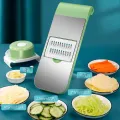 Multifunction Vegetable Cutter, Multi-Purpose Vegetable Slicer, Professional 5 In 1 Vegetable Fruits Julienne Chip Slicer, Safe Mandoline Slicer For Kitchen. 