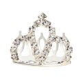 Children Headdress Princess Crown Comb Tiara Heart-shaped Rhinestone Hair Clip.