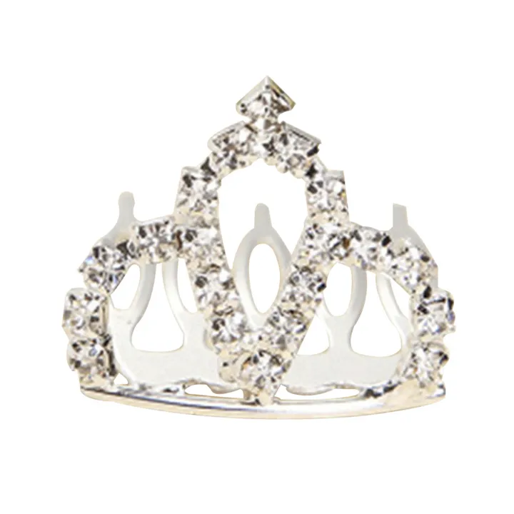 Children%20Headdress%20Princess%20Crown%20Comb%20Tiara%20Heart-shaped%20Rhinestone%20Hair%20Clip%20-%20Image%202