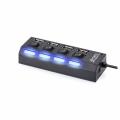 4 Ports USB 2.0 Hub LED USB Hub With Switch - Usb Hub. 