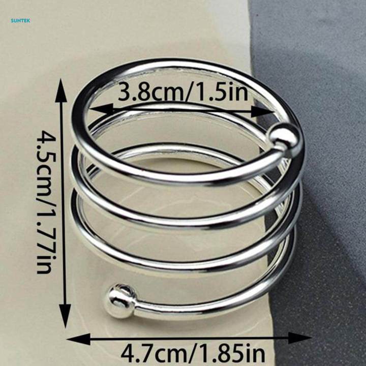 6x%20Napkin%20Holder%20Serviette%20Buckles%20Accessory%20Iron%20Event%20Decor%20Napkin%20Rings%20Wedding%20Decor%20for%20Holiday%20Restaurant%20Table%20Settings%20Dining%20Dinner%20-%20Image%206