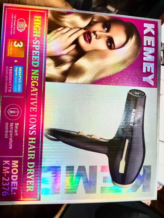 Kemey-KM-2376-%201000W%20(%202%20in%20!%20)%20Powerful-Professional-Heavy-Duty-Hair-Dryer-for-Unisex%20-%20Black%20-%20Image%204