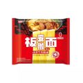 Jinmailang board bagged of non fried Anhui braised beef instant wide noodles, whole box 24. 