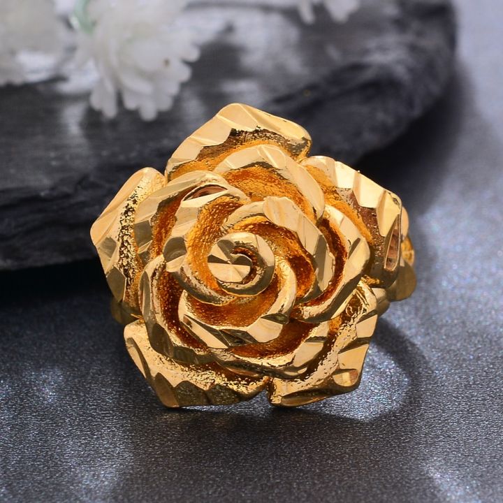 Ethiopia%20Dubai%20Rose%20Gold%20Color%20Rings%20For%20Women%20Girls%20Flower%20Simple%20Finger%20Rings%20Trend%20Ring%20Jewelry%20Party%20-%20Image%203