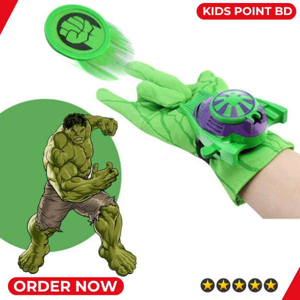 Hulk Toy for Kids (Web-shooter Set with Hulk Gloves) Kids Birthday Gifts