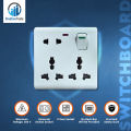 Universal Wall Switch Socket - 8 Pin Universal Socket- Only Socket.