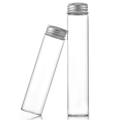 Empty Glass bottles Leak-proof Mini Transparent Sample jars Aluminium cap Storage vials for Crafts Cosmetics Essential oils. 
