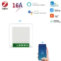 Aubess Tuya ZigBee 3.0 Mini 16A Smart Switch Supports 1/2 Way Control Work With Ewelink SmartThings Hub Voice Control Alexa Google Home. 