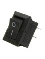 Mini Rocker Switch 117S 2-Pin 250V/3A 125V/6A ON-OFF Panel Mount Black Plastic 2 Pin  2 Pieces. 