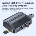 NFC Bluetooth 5.3 Audio Receiver 3.5mm AUX RCA USB U-Disk/TF HIFI Stereo Music Wireless Adapter With Mic For Car Kit Speaker Amp. 