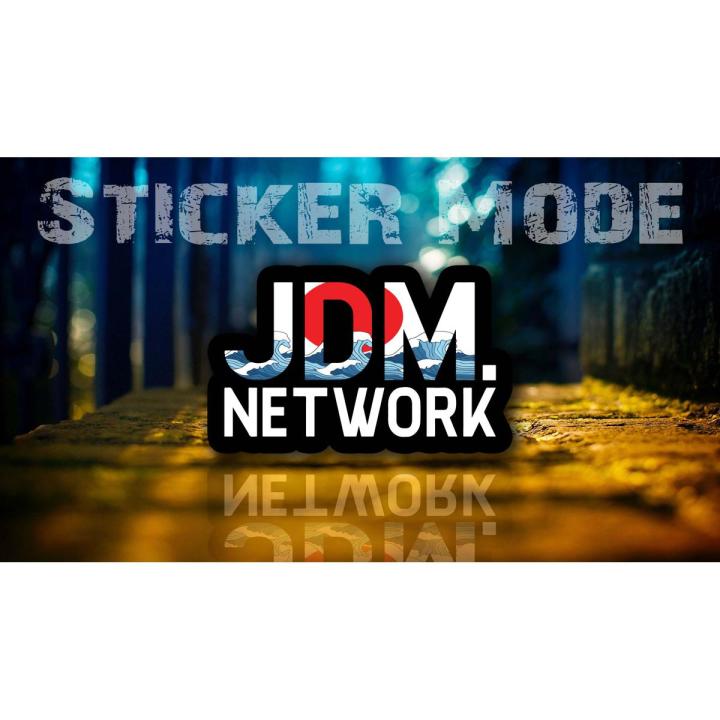 Mini Sticker For Car & Bike | JDM Network | Best Quality ( Sticker_Mode )