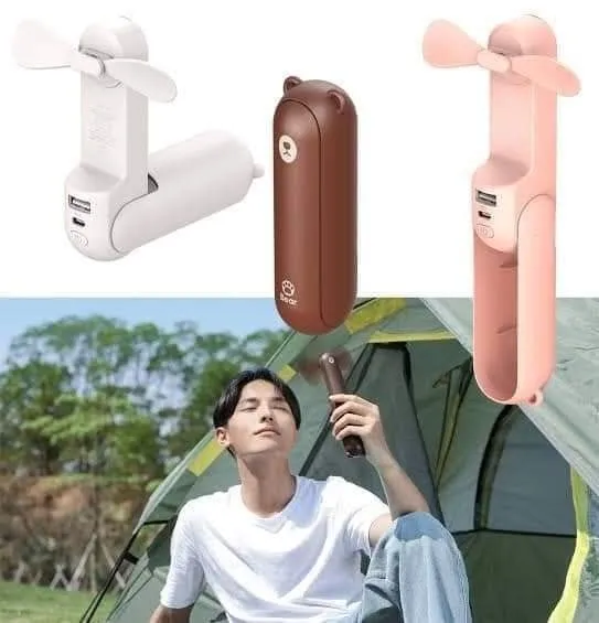 JISULIFE%20F8%203-in-1%20Mini%20Foldable%20Fan%20with%20Flashlight%20&%20Power%20Bank%202000mAh%20-%20Image%202