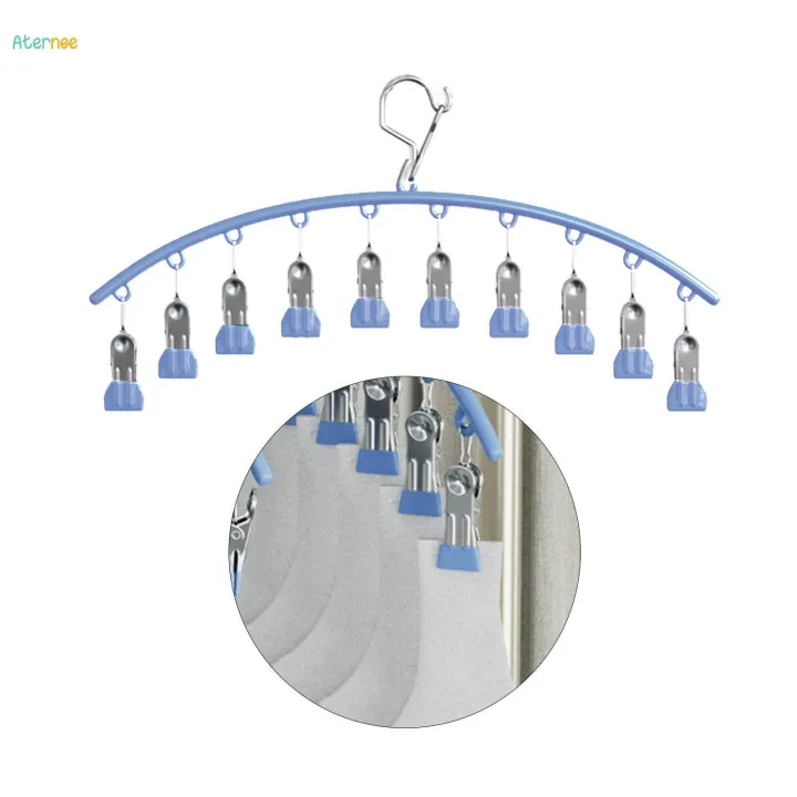 Clothes%20Hanger%20with%2010%20Clips%20Bras%20Clip%20Hangers%20Smooth%20Windproof%20Durable%20Laundry%20Clip%20Drip%20Drying%20Hanger%20for%20Drying%20Tie%20Scarfs%20Hats%20Lingerie%20-%20Image%203