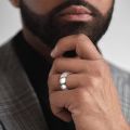 Stainless Steel Fashionable Finger Ring For Men.