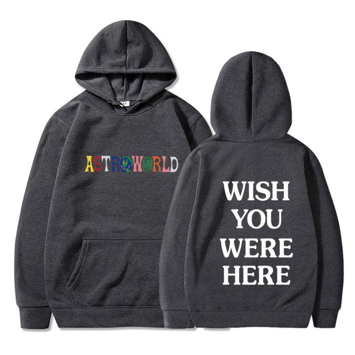 TRAVIS SCOTT ASTROWORLD WISH YOU WERE HERE HOODIES fashion letter ASTROWORLD HOODIE streetwear Man woman Pullover Sweatshirt Daraz .bd