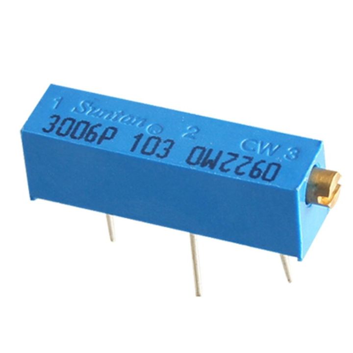3006%20103%2010K%20Multiturn%20Precision%20Variable%20Resistor%20Cermet%2010K%20Ohm%20Potentiometer%2010K%20Ohm%20103%203%20Pin%20750mW%2019mm%20Trimpot%20Trimmer%20Side%20Linear%20Trimming%20Potentiometer%20VR%20Pot%20Electrical%20Circuitry%20&%20Parts%20-%20Image%203