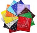 Fashion Hip Hop 100% Cotton Bandana Square Scarf 54cm*54cm Black Red Paisley Headband Printed For Women/Men/Boys/Girls.