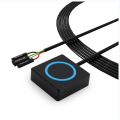 PC Power Button Desktop Power Switch Kit External Power Switch Set Aluminum Alloy Magnetic Self-Reset Button Metal Shell RGB.