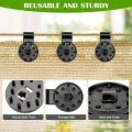 10-Pcs Mulifunctional Sunshade Net Fixing Clip. 