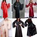 Lingerie Women Long Lingerie Robe Silk Kimono Robe..