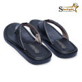 Black Leather Sandal For Men Starlight Shoes. 