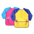 Children's Art Smocks 2 Pack Kids Painting Aprons Waterproof Artist Smocks Long Sleeve Painting Apron with 3 Roomy Pockets for Age 2-8 Years. 