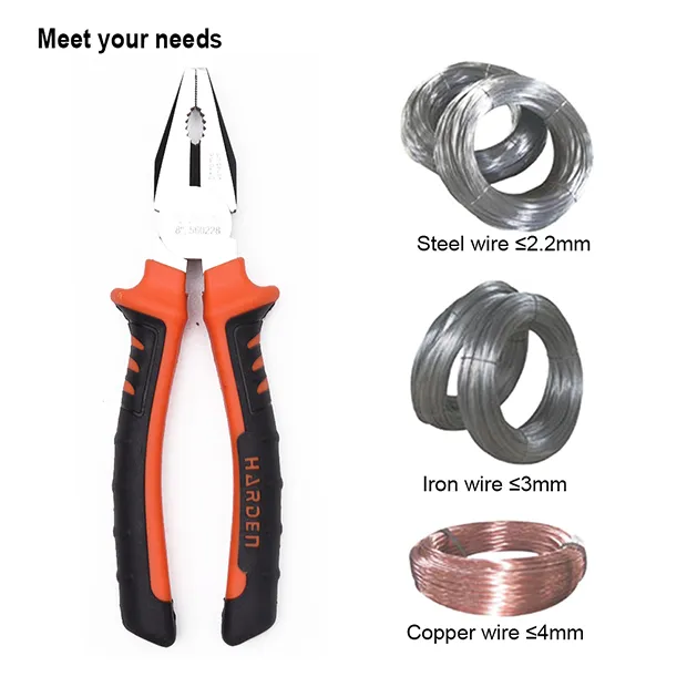 Harden%203Pcs%20Pliers%20Set%20(%208"%20combination%20pliers,%206"%20long%20nose%20pliers,%206"%20diagonal%20pliers%20)%20Set%20tool%20set%20560233%20-%20Image%205