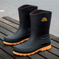 New men's waterproof shoes, rain boots, non-slip rain boots, medium fashion rubber shoes, Korean version of the foot, casual wholesale cross-border.
