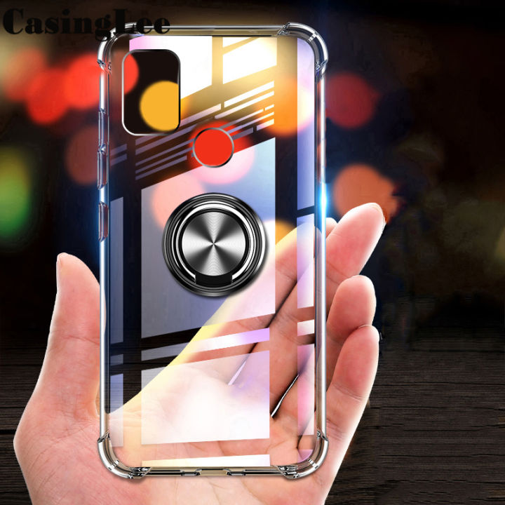 Casinglee%20For%20OPPO%20A53%20Soft%20Case%20Clear%20Transparent%20Airbag%20Protector%20Shockproof%20Car%20Magnetic%20Holder%20Ring%20Phone%20Cover%20OPPO%20A53%20Phone%20case%20-%20Image%202