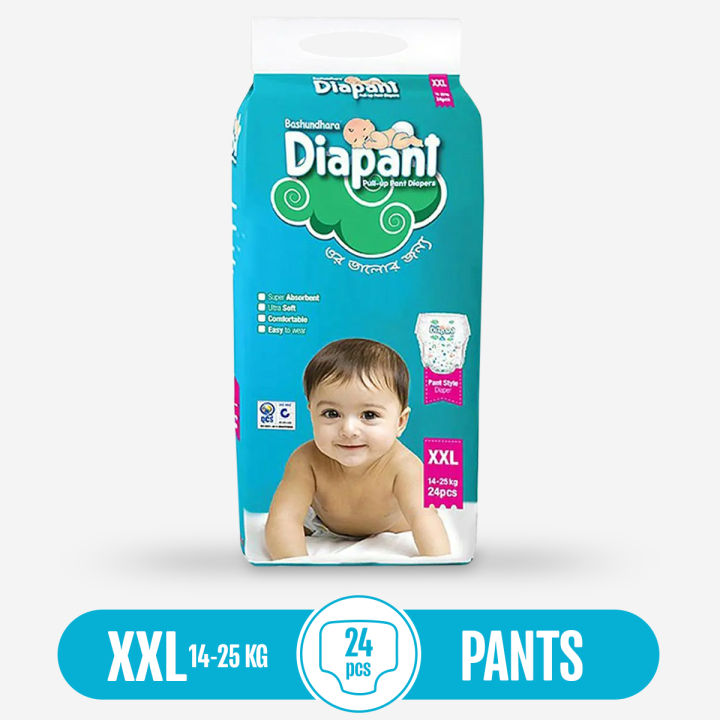 Bashundhara Diaper Standard Series (XXL)-14-25 kg-24 pcs