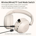 New Foldable Over Ear Headphones, 15 Hrs Wireless/Wired Stereo Sound Headsets With Deep Bass 40mm Neodymium Drivers.