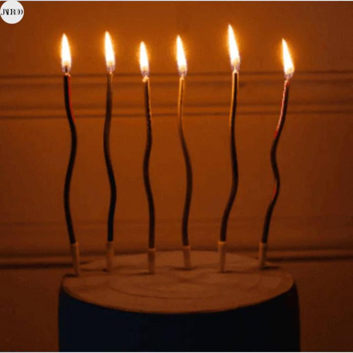 Oaktree Spiral Cake Candles ~Choose Your Colour