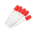 Defused RED LED - 3MM, Defused, Best Indicator Light, PACKAGE OF 5 Novel. 