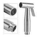 Stainless Steel Handheld High Pressure Faucet / Water Saving Powerful Fixed Sprayer / Women Portable Flusher / Toilet Supercharge Rinse Sprinkler / Bathroom Shower. 